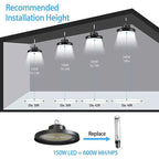 LED Shop Light for Garage Ceiling – Dimmable High Bay Light