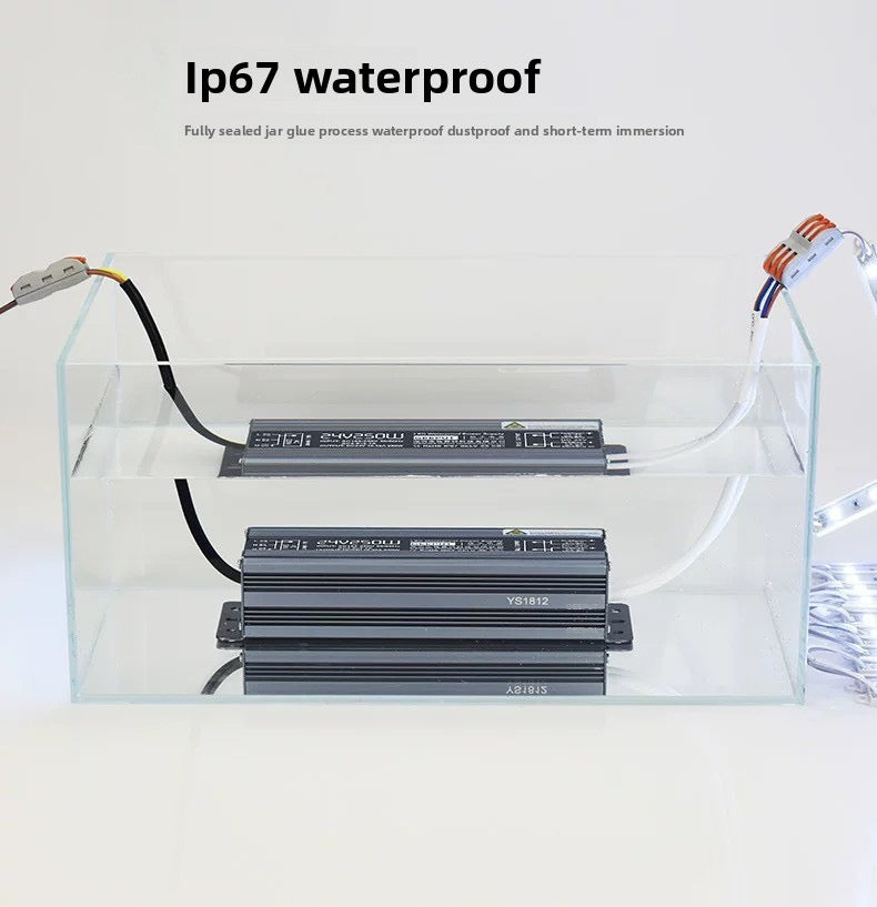 IP67 Waterproof LED Power Supply 12V/24V Outdoor Driver (36W–400W)