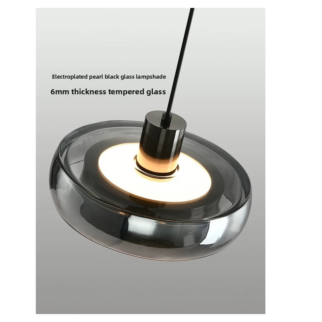 Automatic Height Adjustable Glass Pendant Light 22W LED