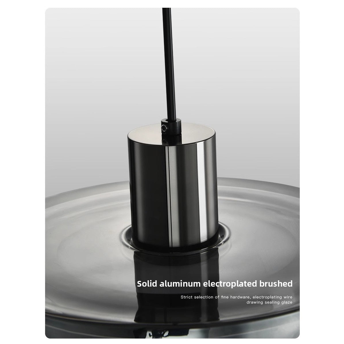 Automatic Height Adjustable Glass Pendant Light 22W LED