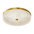 Modern Brass LED Ceiling Light with Remote Control