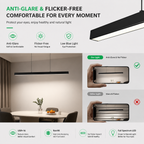 Architectural Linear Pendant Light – CRI97 High Color Accuracy