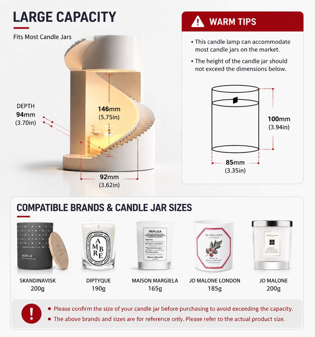 Wax Melt Lamp – LED Candle Warmer for Home Fragrance & Decor