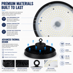 IP65 Radar Sensor LED High Bay Light | 100W–150W