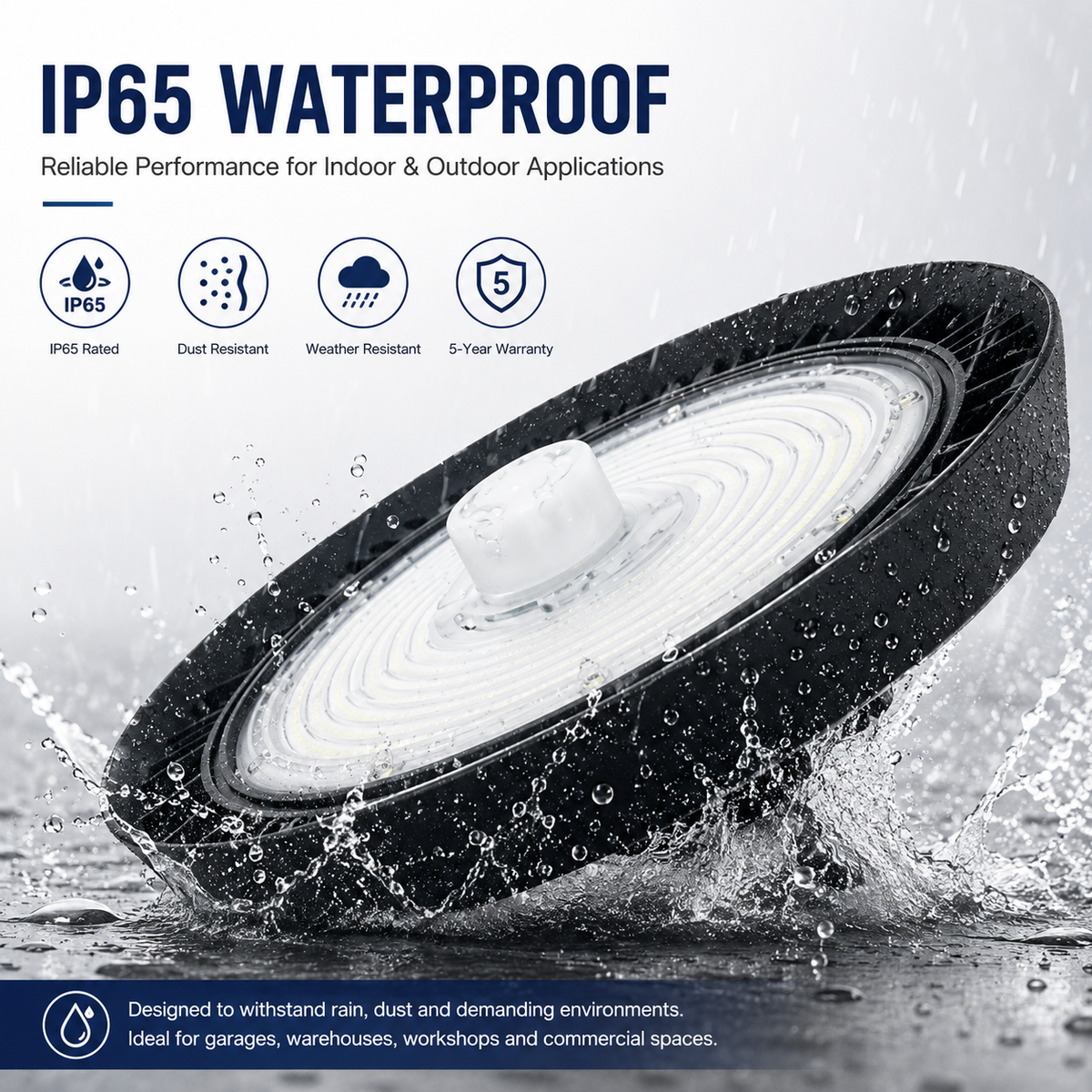 IP65 Radar Sensor LED High Bay Light | 100W–150W