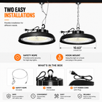 150W UFO LED High Bay Light – Optional Reflector