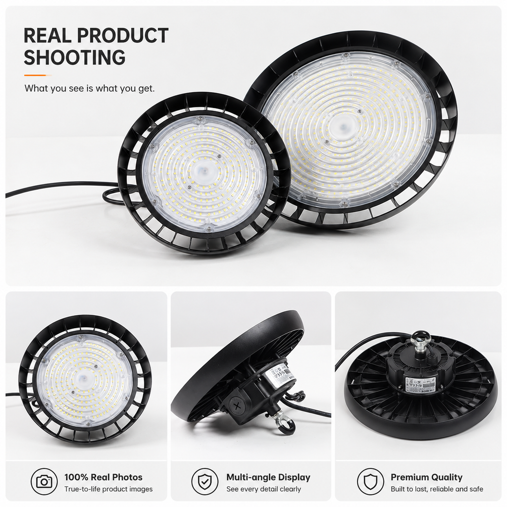 150W UFO LED High Bay Light – Optional Reflector