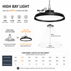 150W UFO LED High Bay Light – Optional Reflector