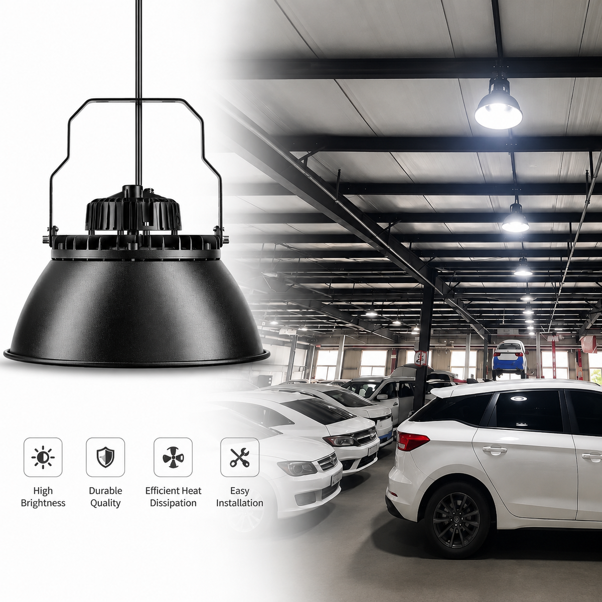 Industrial UFO LED High Bay Light – 100W/150W/200W