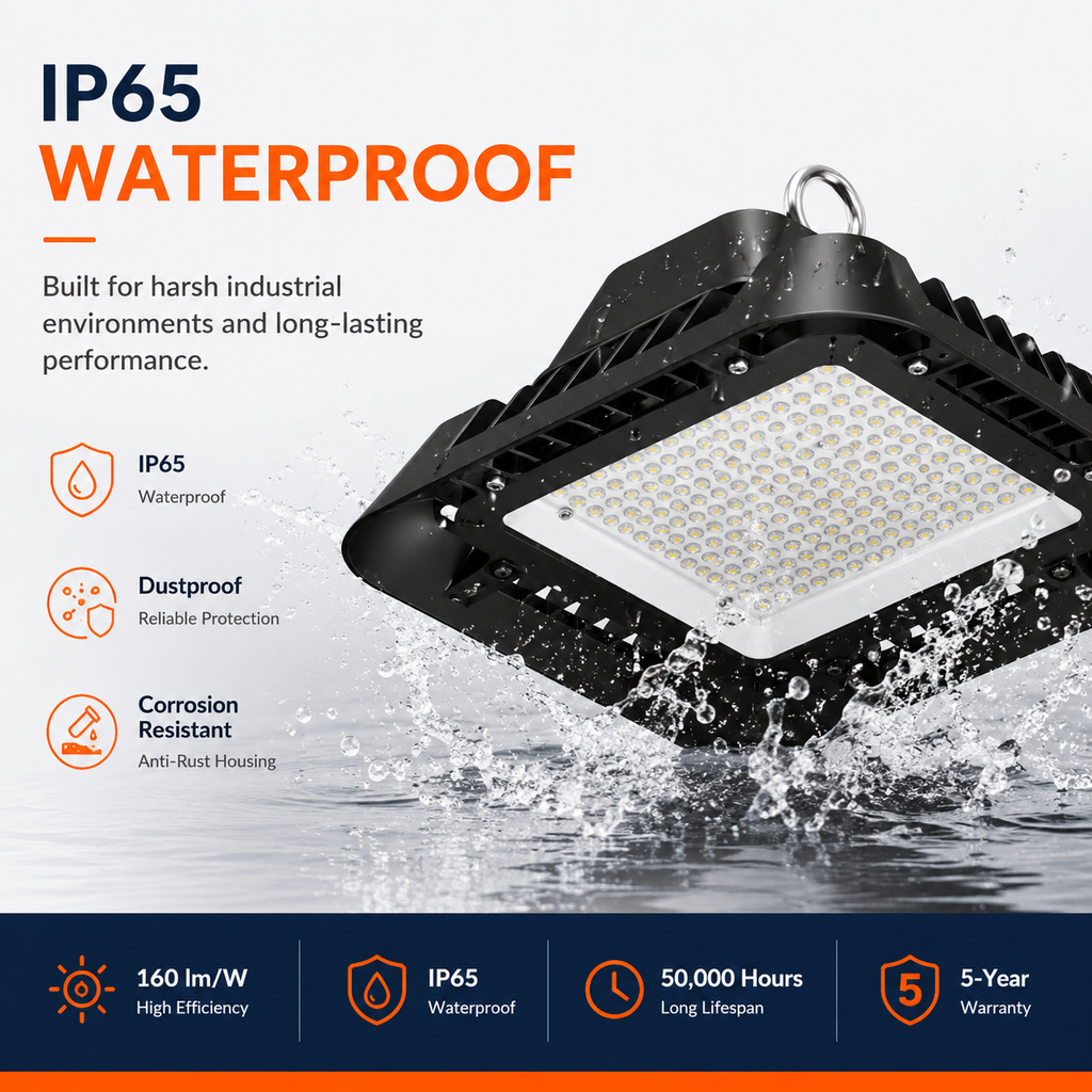 Commercial LED High Bay Light for Warehouses & Workshops