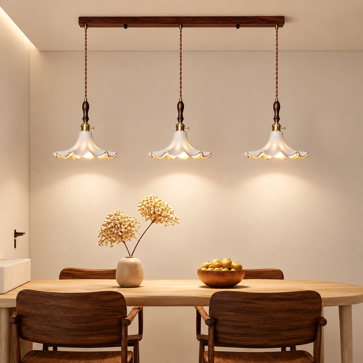 Flower Pendant Light for Kitchen Island and Dining Room