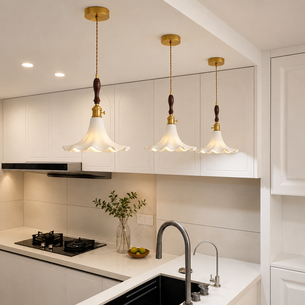 Flower Pendant Light for Kitchen Island and Dining Room