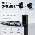 7kW Home EV Charger with 5m Cable – Type 1 or Type 2