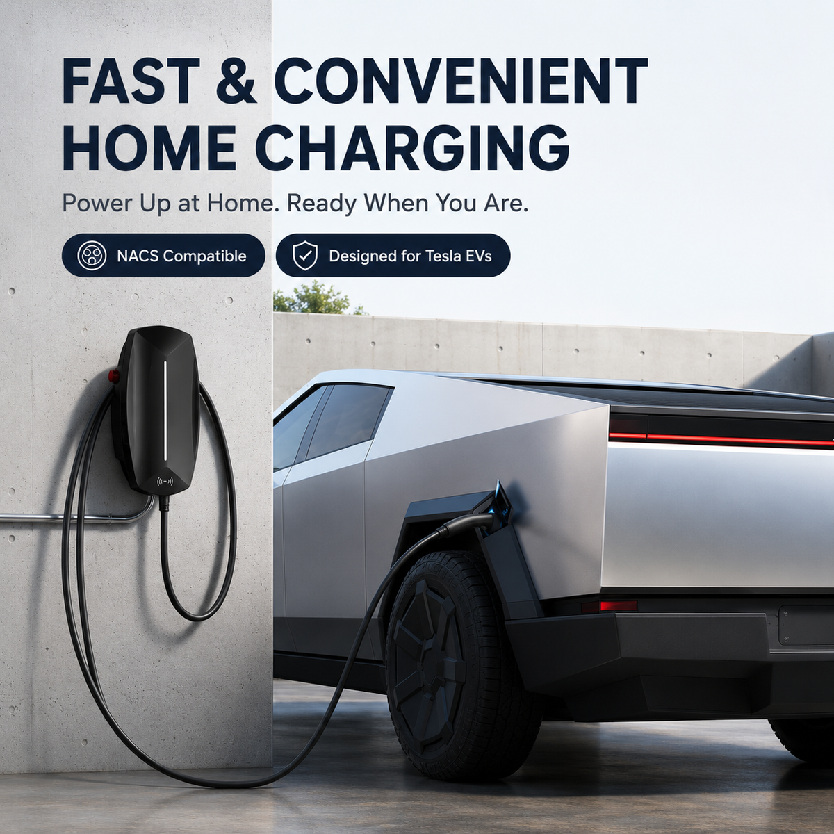 Smart Home EV Charger – 7kW to 22kW, RFID & App Control