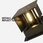 Modern Adjustable LED Wall Light for Bedroom | Minimalist Cube Wall Sconce for Living Room - XIAOZHE