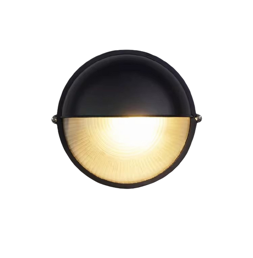 Round Outdoor Aluminum Wall Light | Minimalist Industrial LED Sconce - Waterproof & Durable - XIAOZHE