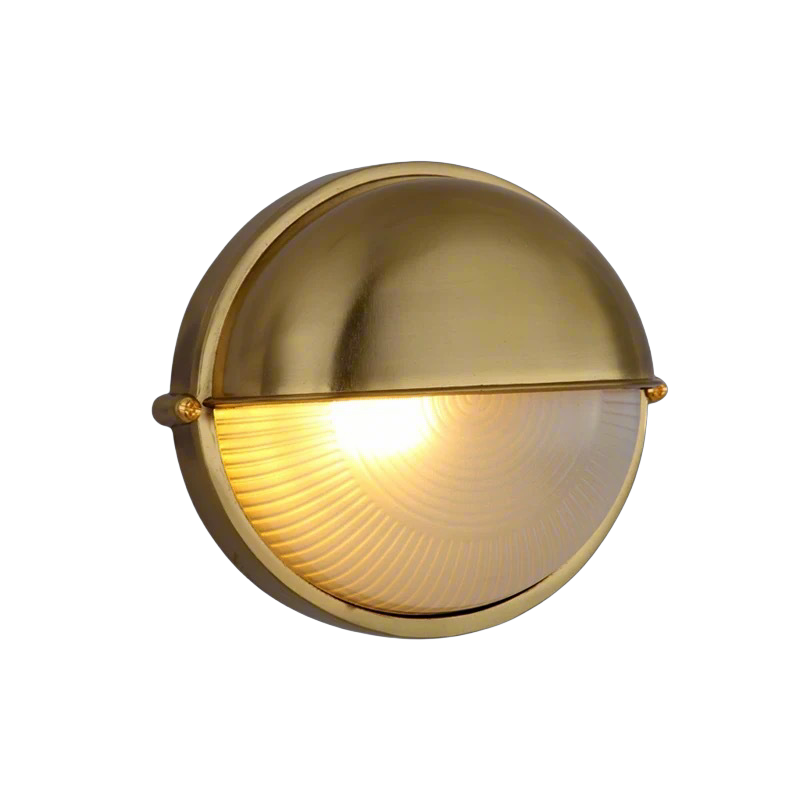 Round Outdoor Aluminum Wall Light | Minimalist Industrial LED Sconce - Waterproof & Durable - XIAOZHE