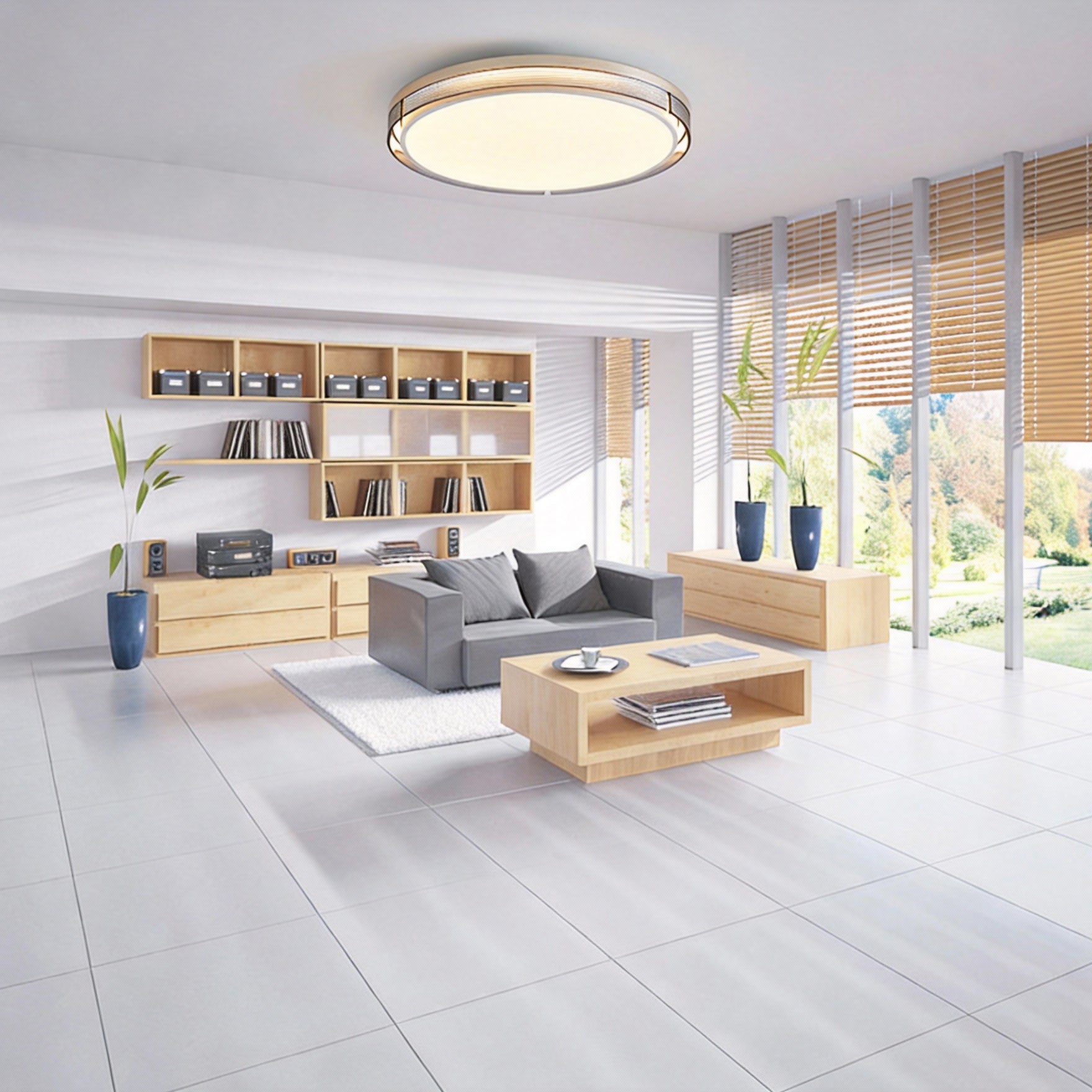 Italian Minimalist Ceiling Light - Full Spectrum LED Bedroom & Study Room Light with Round Luxury Design - XIAOZHE