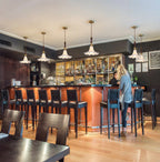 Vintage Petal Chandelier: Solid Wood Accent Light for Bedroom, Dining, Bar - XIAOZHE