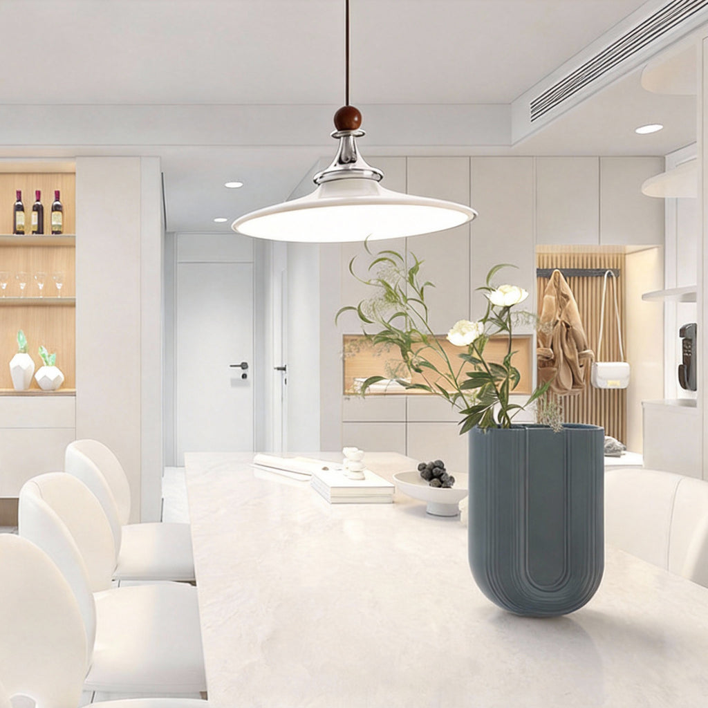 UFO Style Pendant Light - Durable Metal Shade, Multi-Color Options, Flicker-Free Illumination - XIAOZHE