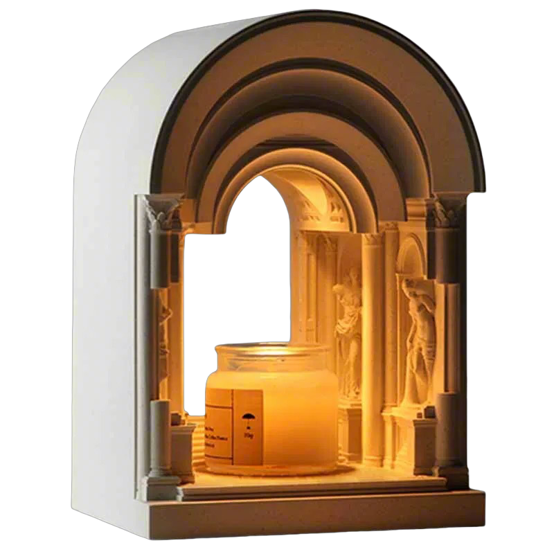 Architectural Candle Warmer Lamp - Unique Home Decor Gift for Holidays - XIAOZHE