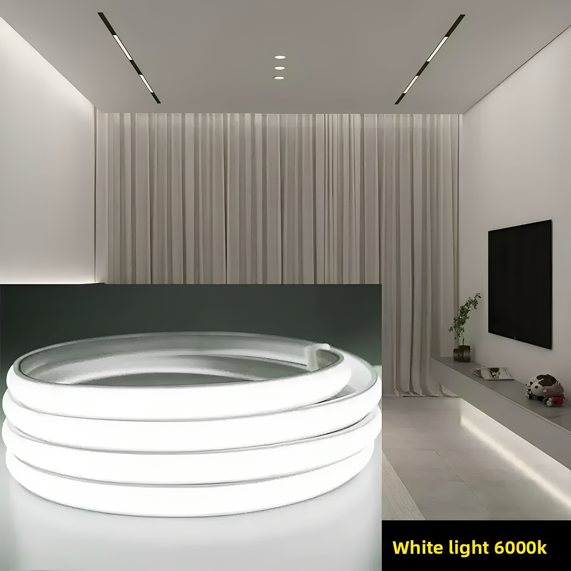 High CRI Silicone LED Neon Strip | IP65 Outdoor Waterproof Flexible Light for Bedroom & Signage - XIAOZHE