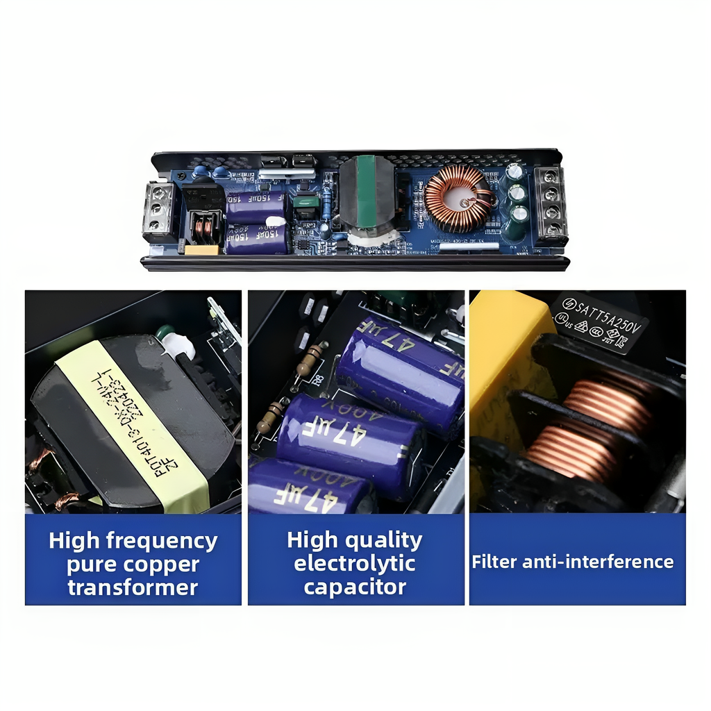 LED power supply 12V/24V small transformer, CE and EMC certified, suitable for use in light strips - XIAOZHE