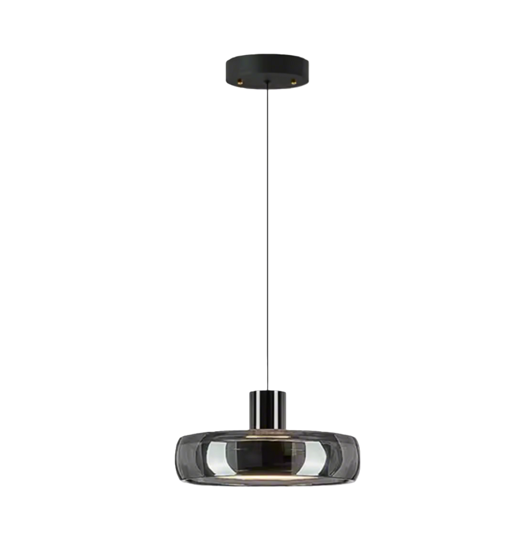 Automatic Height Adjustable Glass Pendant Light 22W LED
