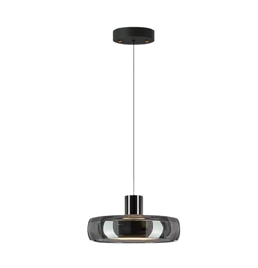 Automatic Height Adjustable Glass Pendant Light 22W LED