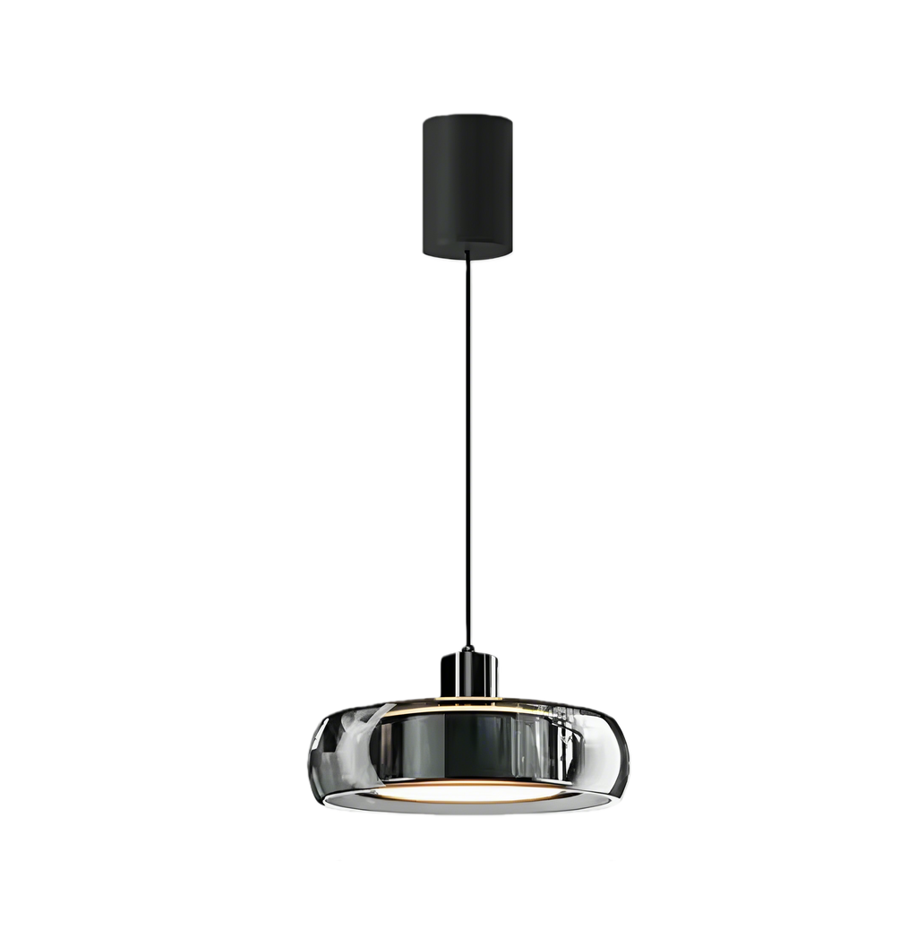 Automatic Height Adjustable Glass Pendant Light 22W LED