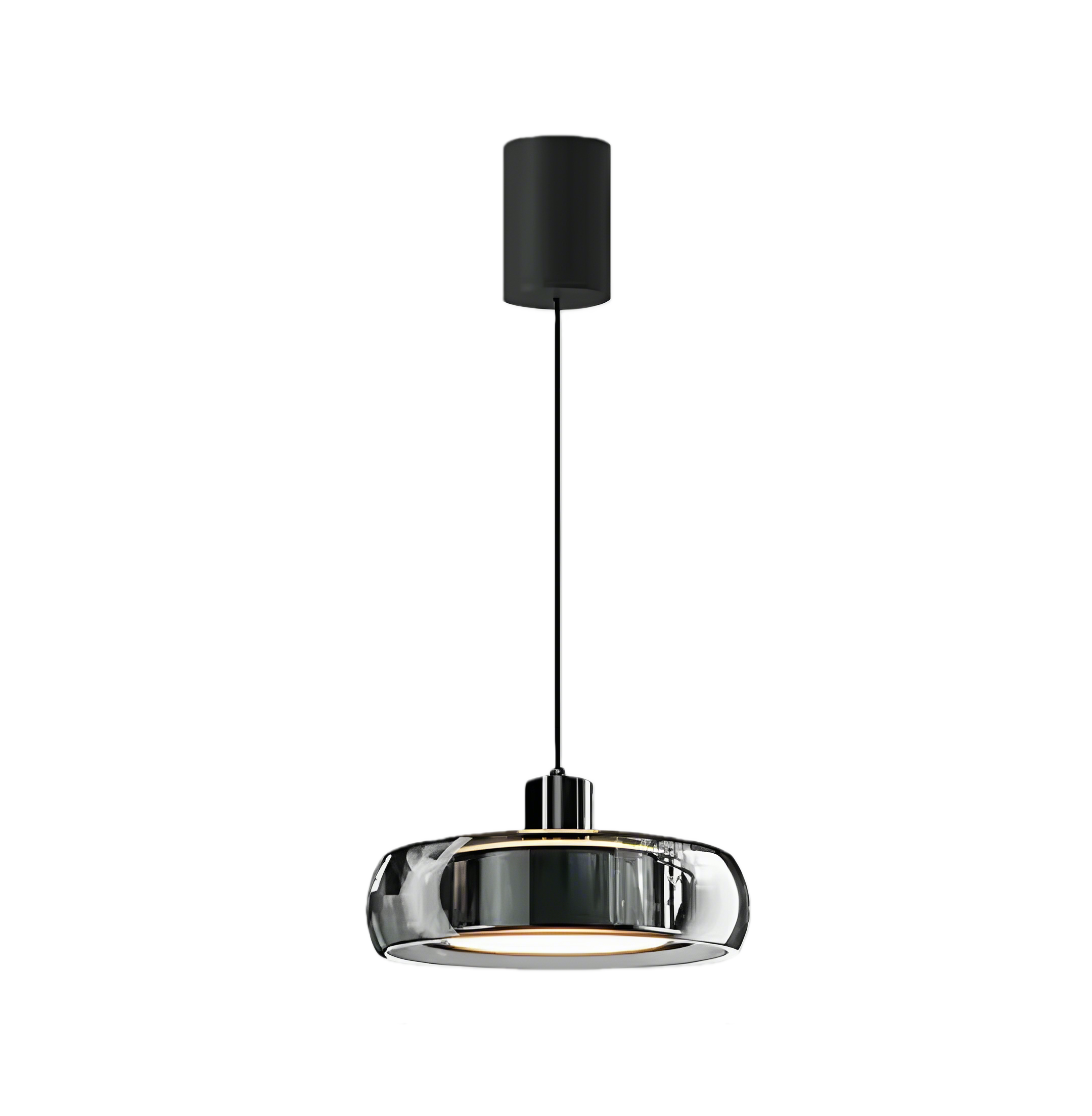 Automatic Height Adjustable Glass Pendant Light 22W LED