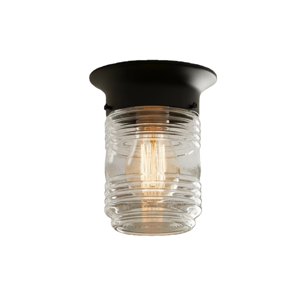 American Outdoor Flush Mount Ceiling Light for Porch & Entryway