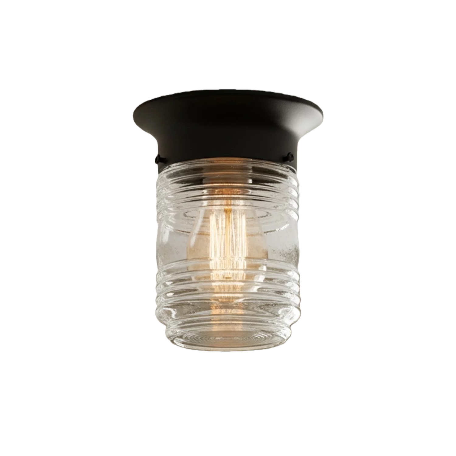 American Outdoor Flush Mount Ceiling Light for Porch & Entryway