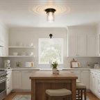 American Outdoor Flush Mount Ceiling Light for Porch & Entryway