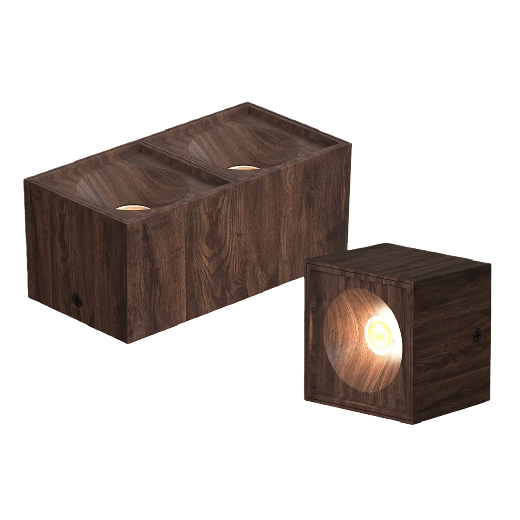 Japandi Wood Ceiling Spotlight | Scandinavian Minimalist Design
