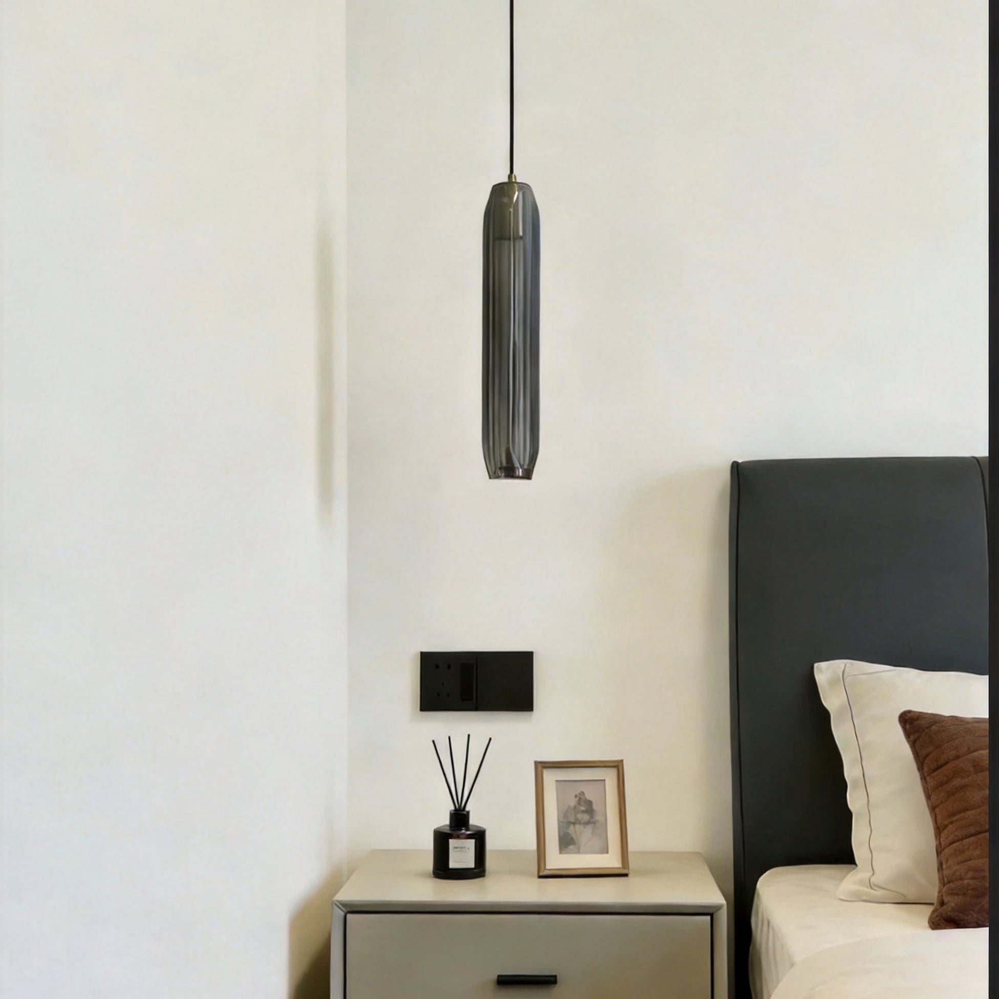 Luxury Copper & Crystal Glass Pendant Light