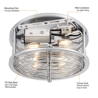 American Glass Surface Mount Ceiling Light