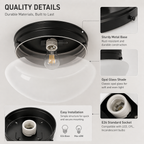 Farmhouse Glass Surface Mount Ceiling Light