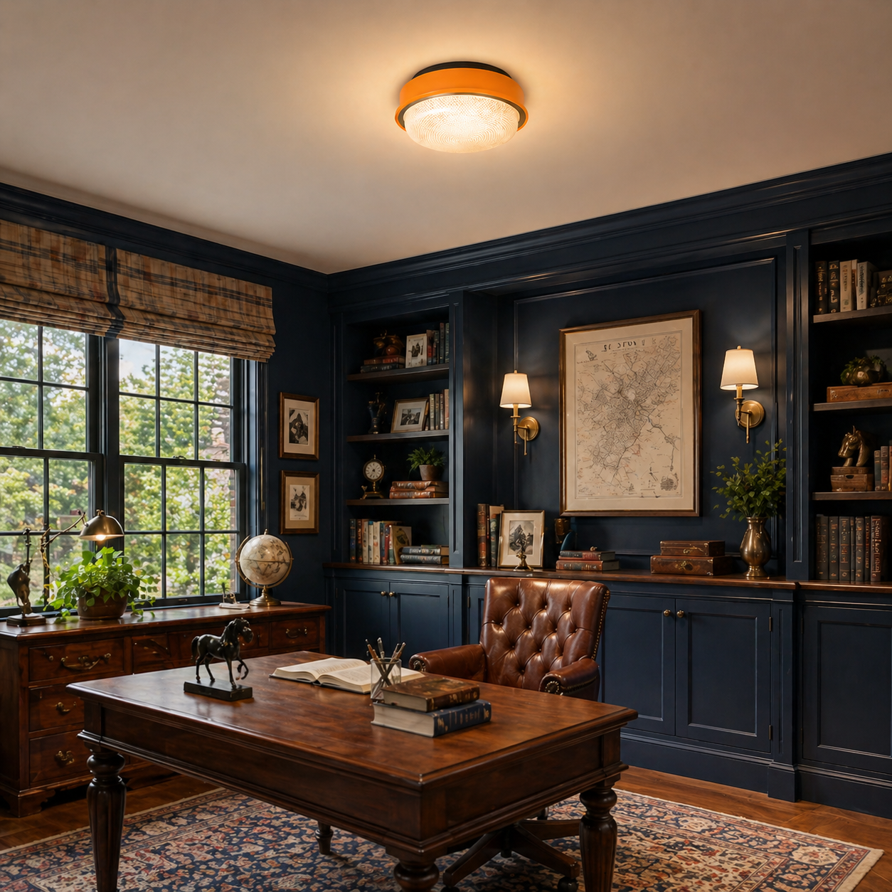 Full Spectrum Flush Mount Ceiling Light CRI97 3 Color Dimmable