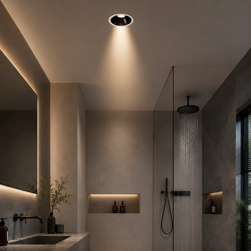 75mm IP65 Anti-Glare Recessed LED Downlight – 7W/9W