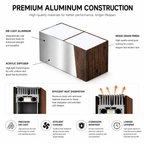 Minimalist Wood Grain LED Ceiling Light | Full Spectrum