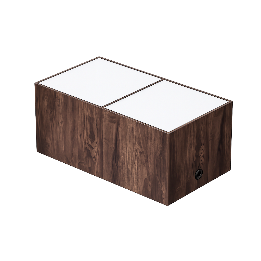Minimalist Wood Grain LED Ceiling Light | Full Spectrum