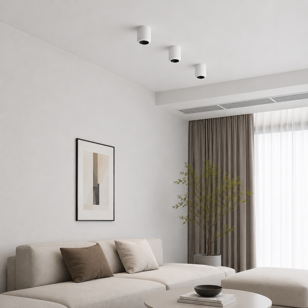 UGR16 Anti-Glare Surface Spotlight | Minimalist No-Main-Light Design