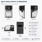 Outdoor LED Wall Pack Security Light with Photocell