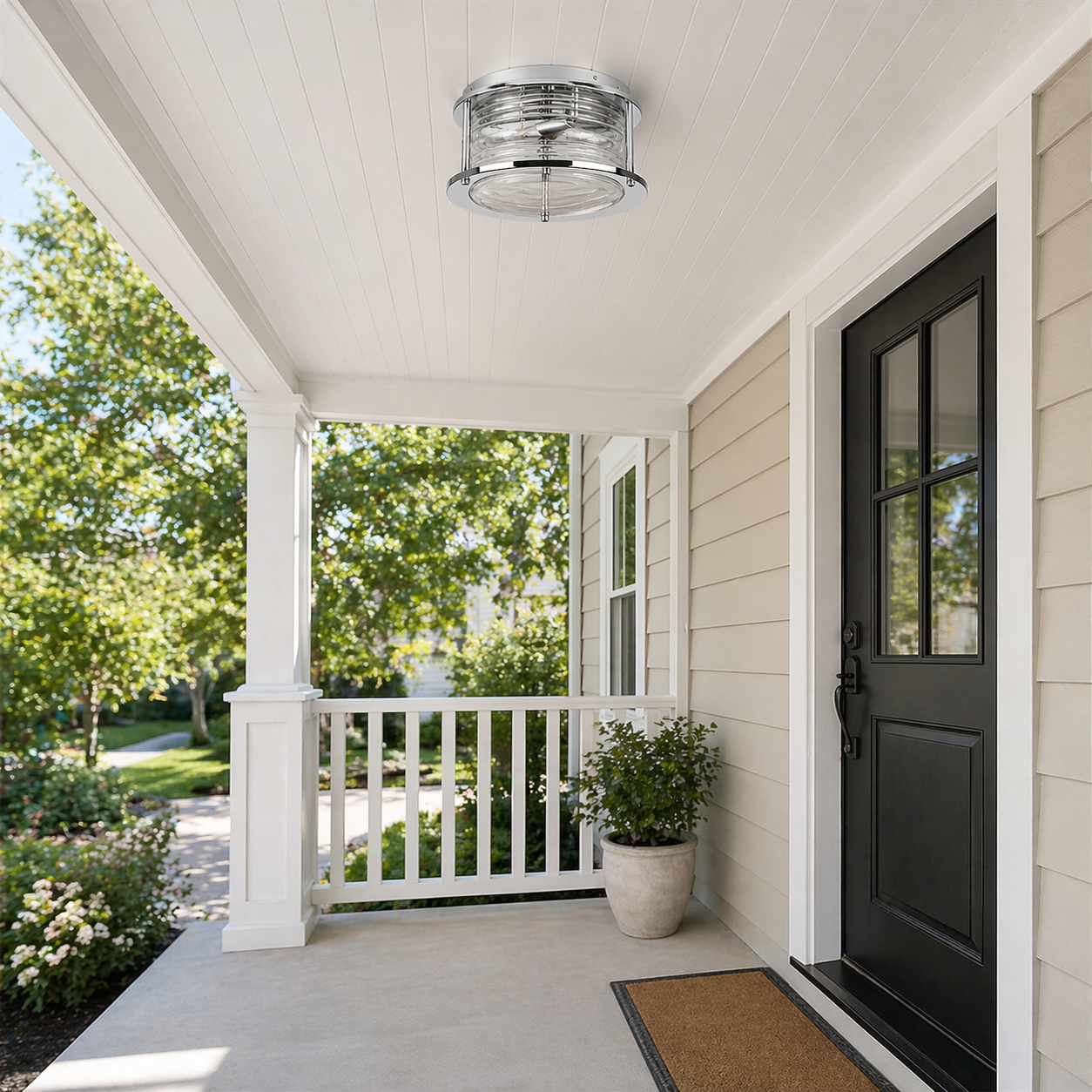 American Glass Surface Mount Ceiling Light