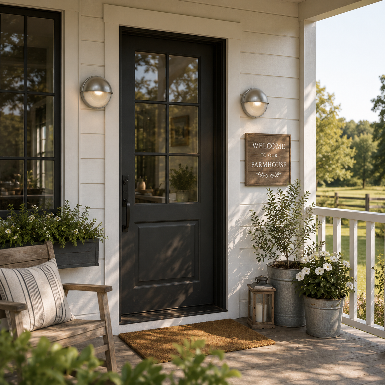 Anti-Rust Aluminum Outdoor Wall Light - Hooded Exterior Sconce