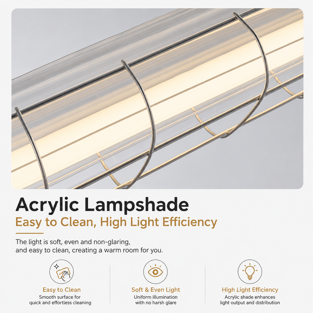 Architectural Linear Pendant Light – Dual T8 Commercial Fixture