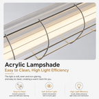 Architectural Linear Pendant Light – Dual T8 Commercial Fixture