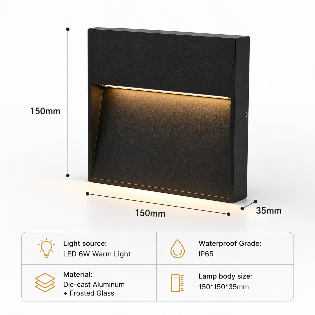 IP65 Waterproof Outdoor LED Wall Light & Step Light