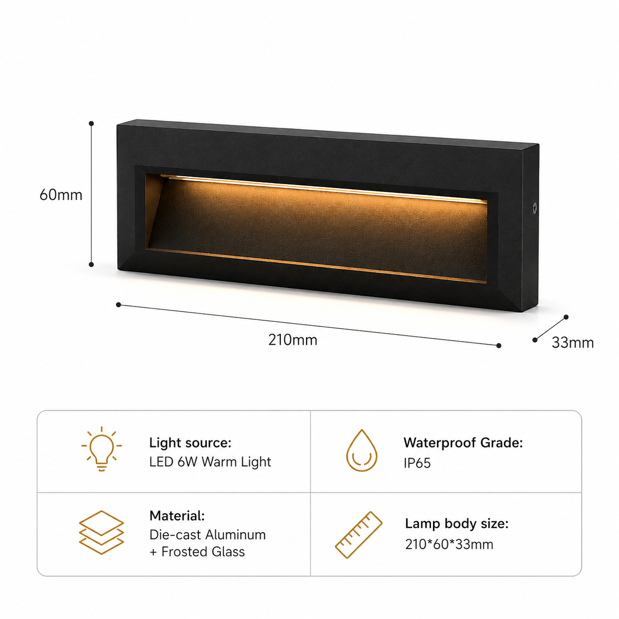 IP65 Waterproof Outdoor LED Wall Light & Step Light